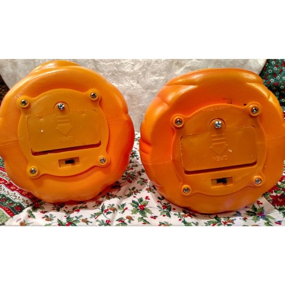 Vintage Halloween Pumpkin Blow Molds, Smiling Boy - Picture 6 of 10